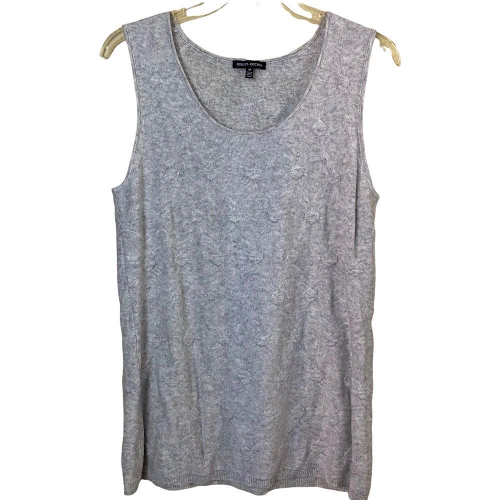 Robert Kitchen Wool Blend Sleeveless Gray Sweater Size Medium